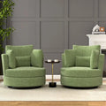 Fauteuil d'appoint moderne et doux en chenille pivotant
