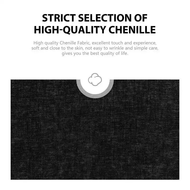 Fauteuil d'appoint moderne et doux en chenille pivotant