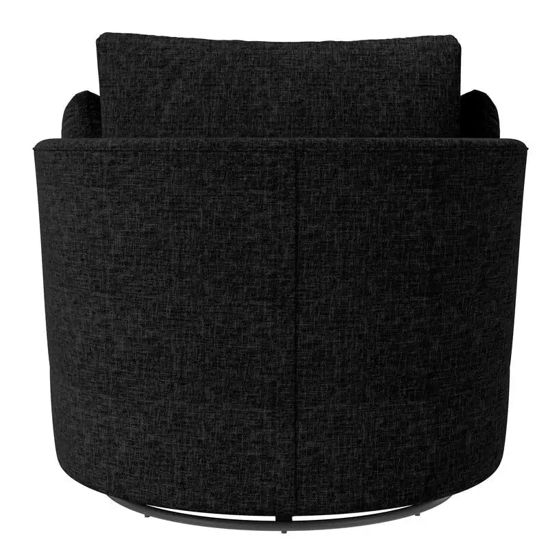 Fauteuil d'appoint moderne et doux en chenille pivotant