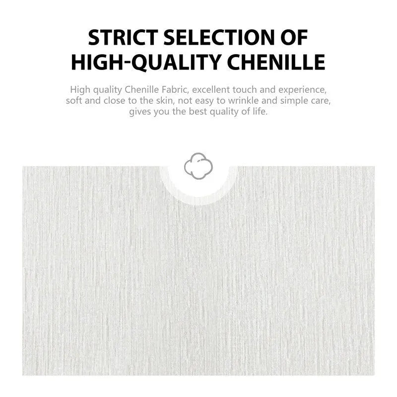 Fauteuil d'appoint moderne et doux en chenille pivotant