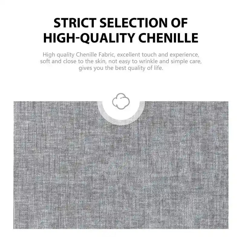 Fauteuil d'appoint moderne et doux en chenille pivotant