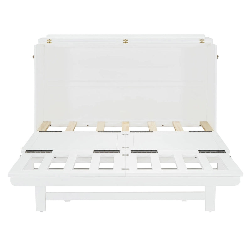 Lit escamotable avec grand tiroir, ports USB et prises de courant