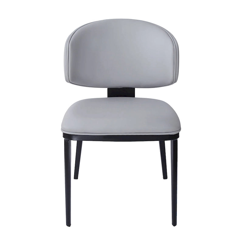 Chaises de salle à manger tapissées de cuir PU