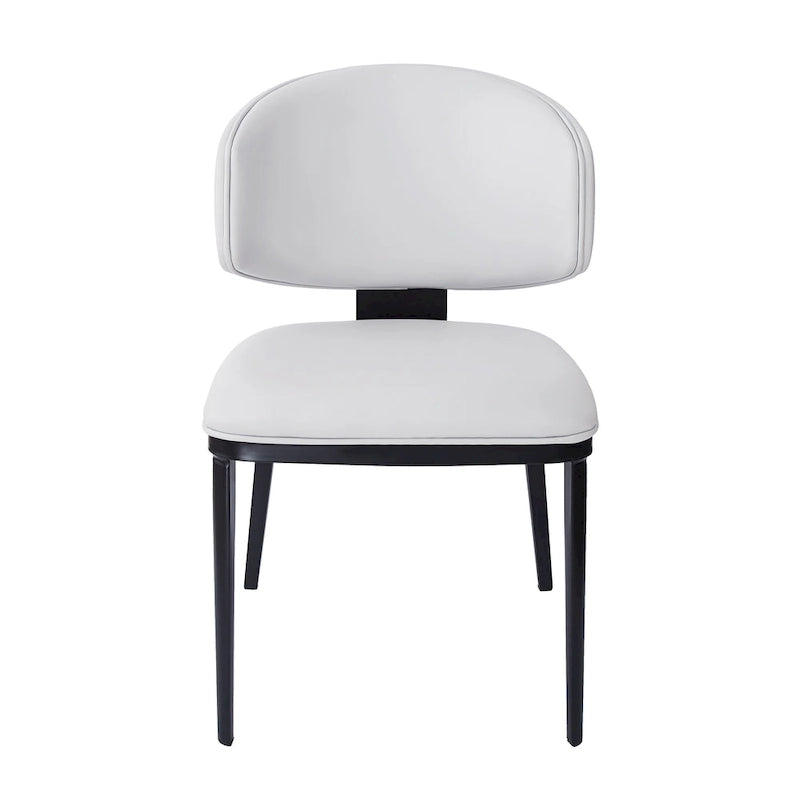 Chaises de salle à manger tapissées de cuir PU