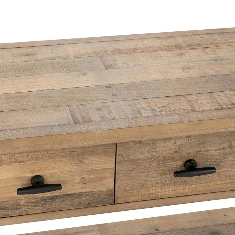 Console en pin recyclé