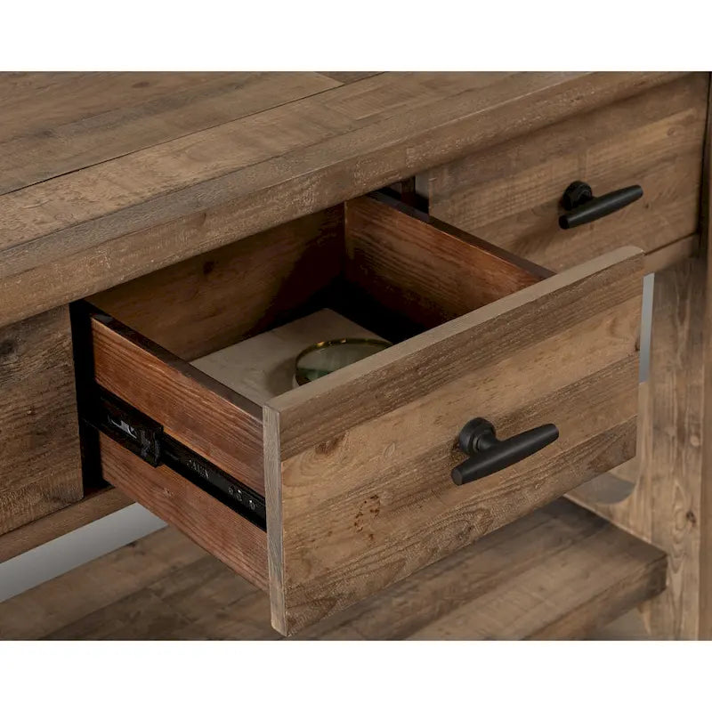 Console en pin recyclé