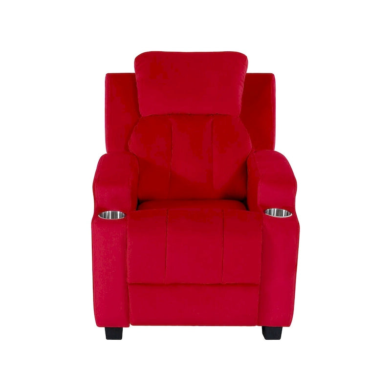 Fauteuil inclinable pour enfants de luxe avec repose-tête en microfibre