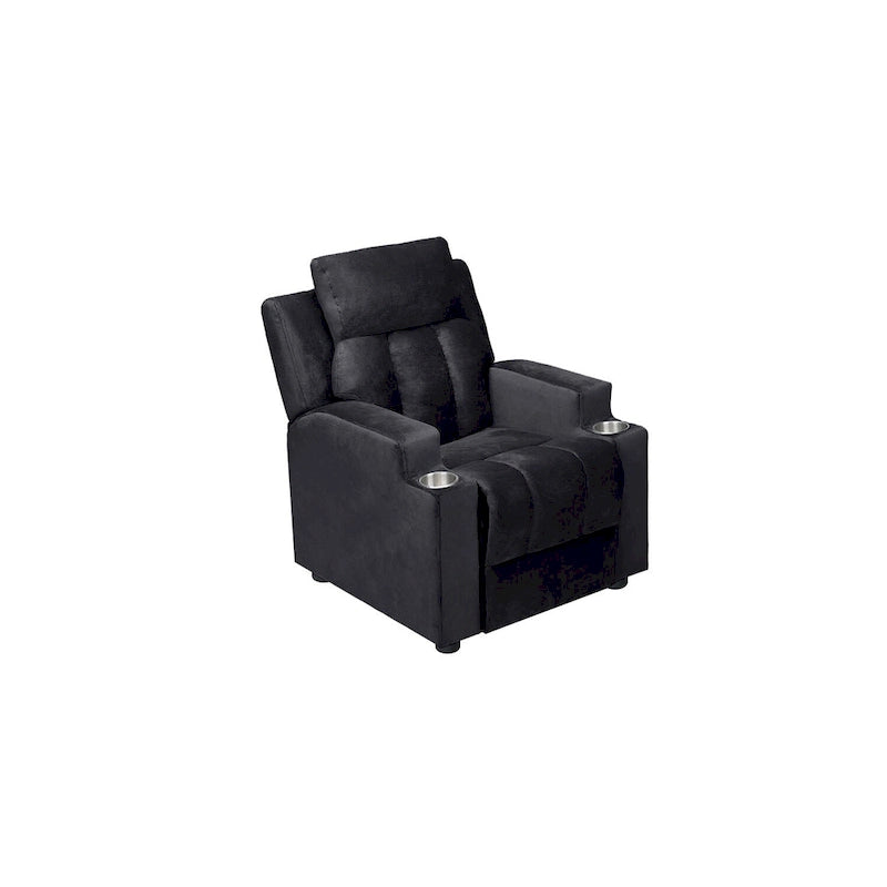 Fauteuil inclinable pour enfants de luxe avec repose-tête en microfibre