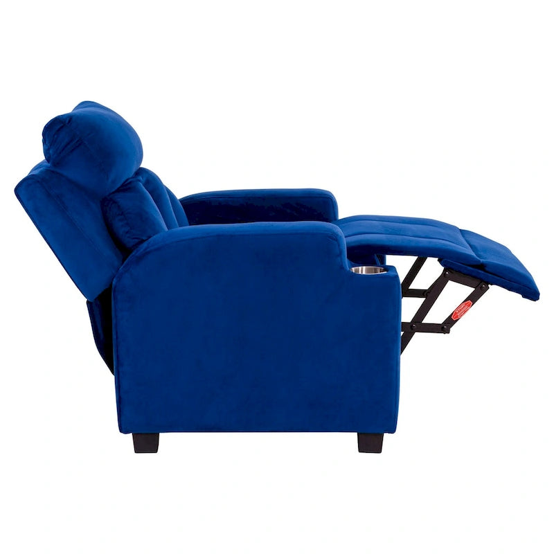 Fauteuil inclinable pour enfants de luxe avec repose-tête en microfibre