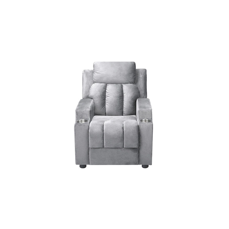 Fauteuil inclinable pour enfants de luxe avec repose-tête en microfibre