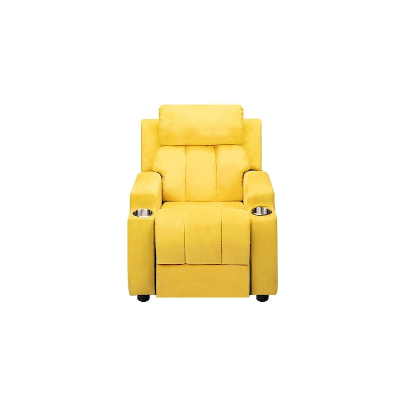 Fauteuil inclinable pour enfants de luxe avec repose-tête en microfibre