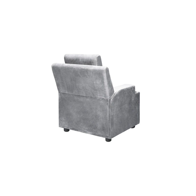 Fauteuil inclinable pour enfants de luxe avec repose-tête en microfibre