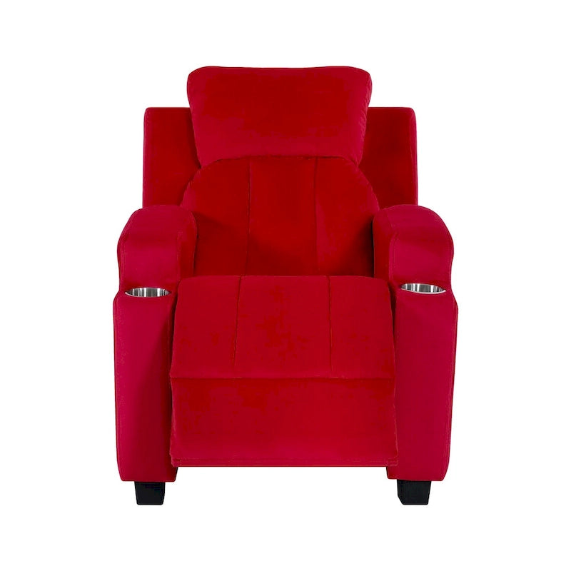 Fauteuil inclinable pour enfants de luxe avec repose-tête en microfibre