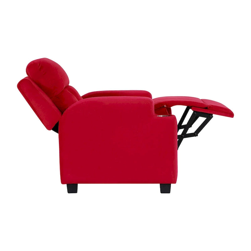 Fauteuil inclinable pour enfants de luxe avec repose-tête en microfibre
