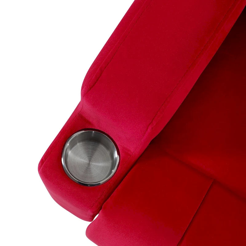 Fauteuil inclinable pour enfants de luxe avec repose-tête en microfibre