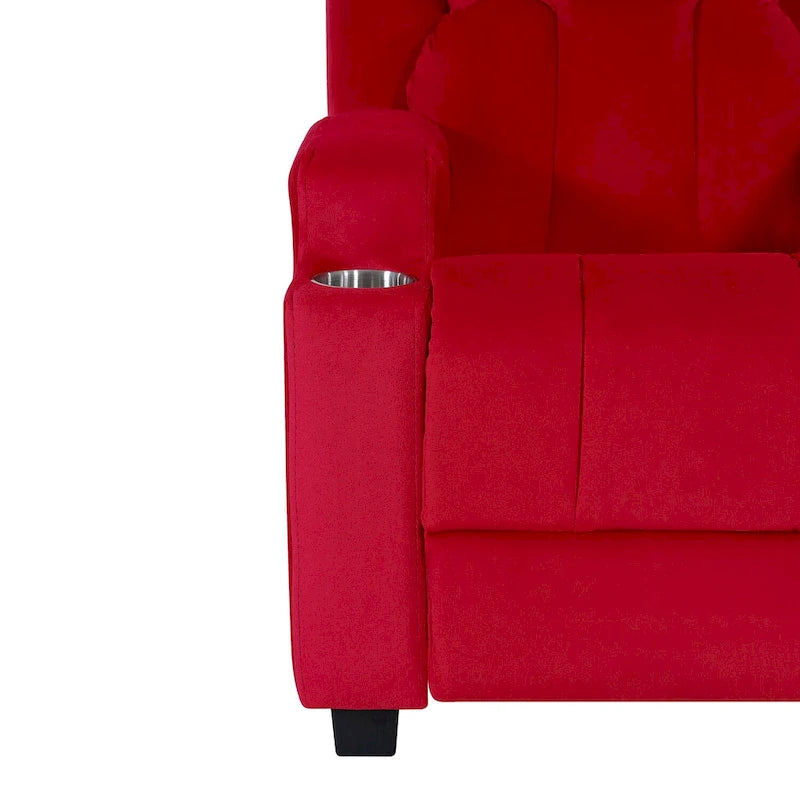 Fauteuil inclinable pour enfants de luxe avec repose-tête en microfibre