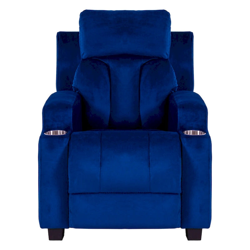 Fauteuil inclinable pour enfants de luxe avec repose-tête en microfibre