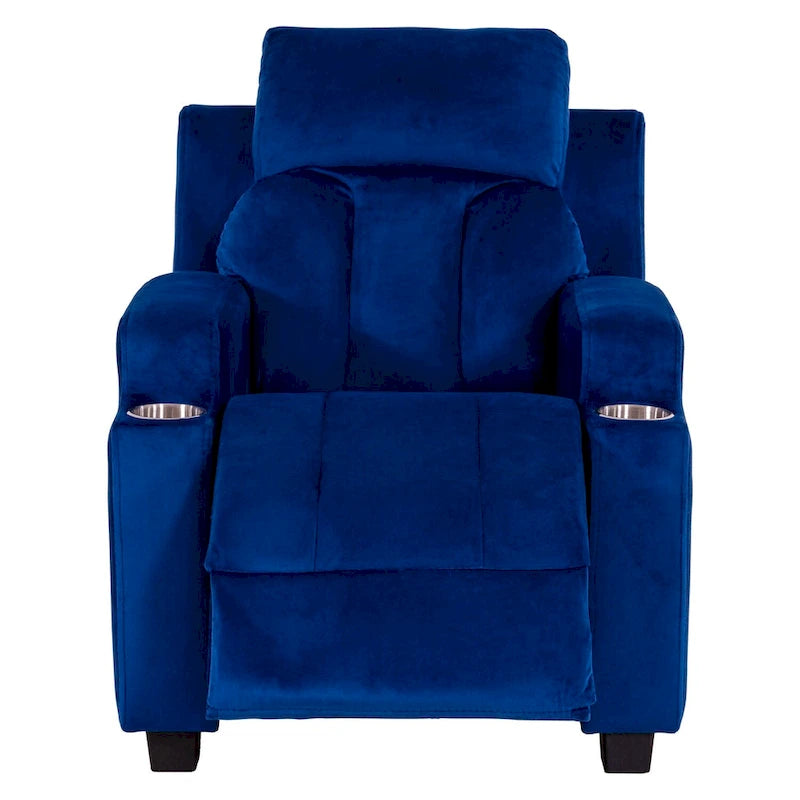 Fauteuil inclinable pour enfants de luxe avec repose-tête en microfibre