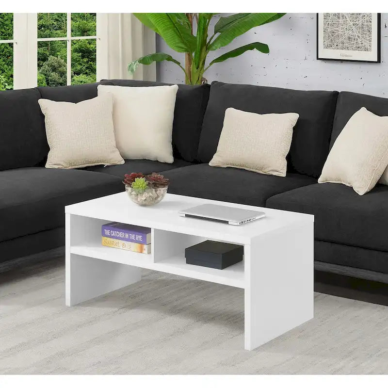 Table basse de luxe avec étagères