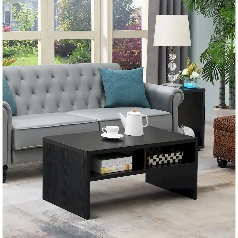 Table basse de luxe avec étagères