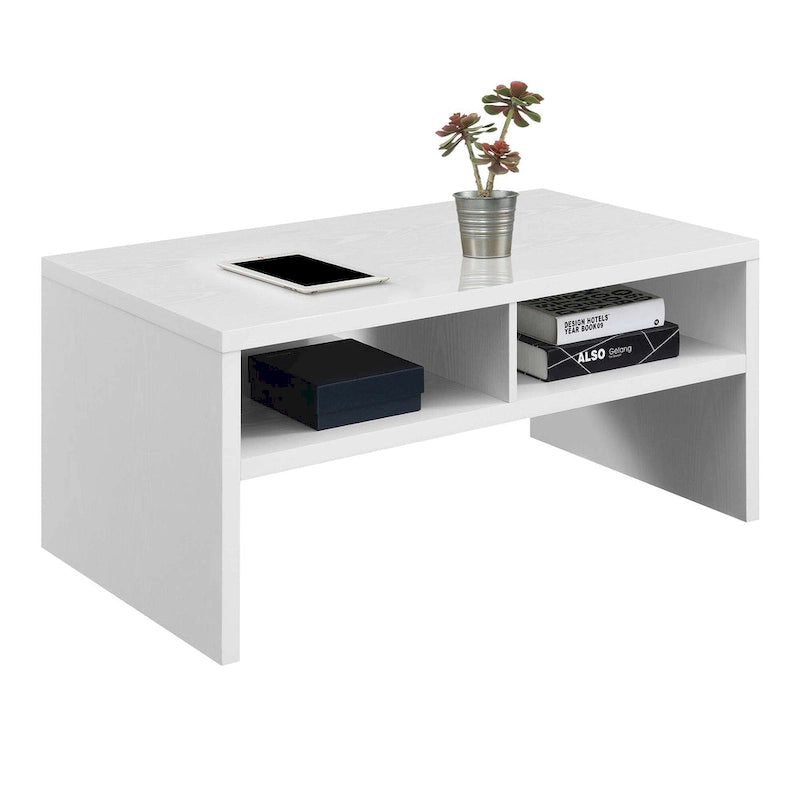 Table basse de luxe avec étagères