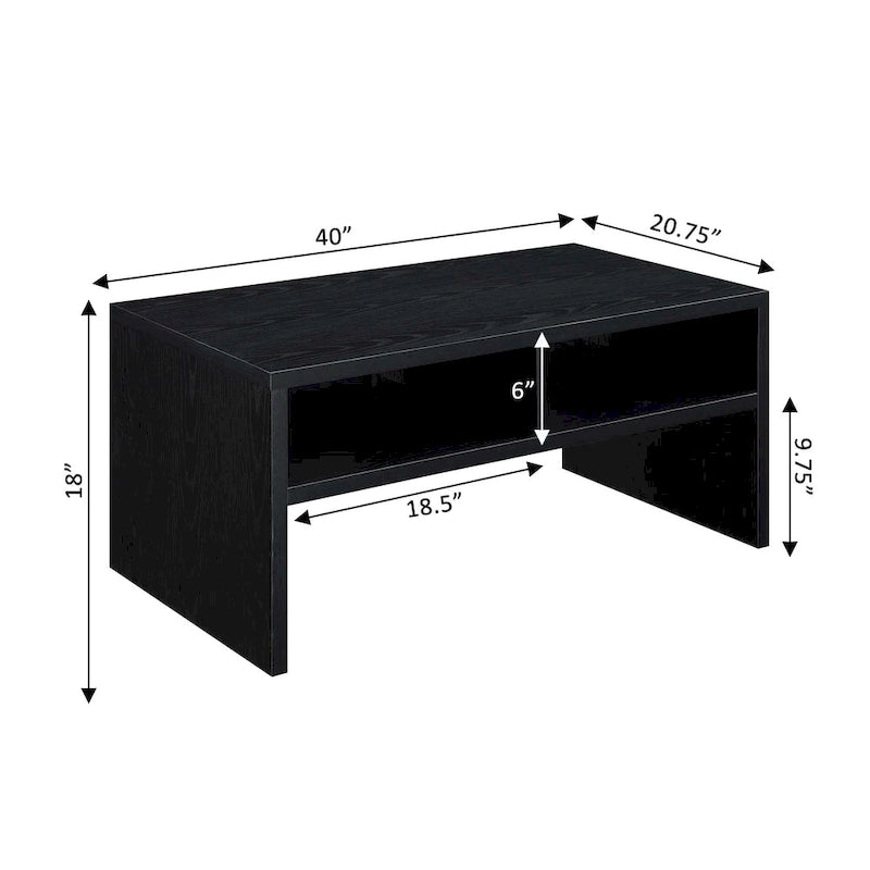 Table basse de luxe avec étagères