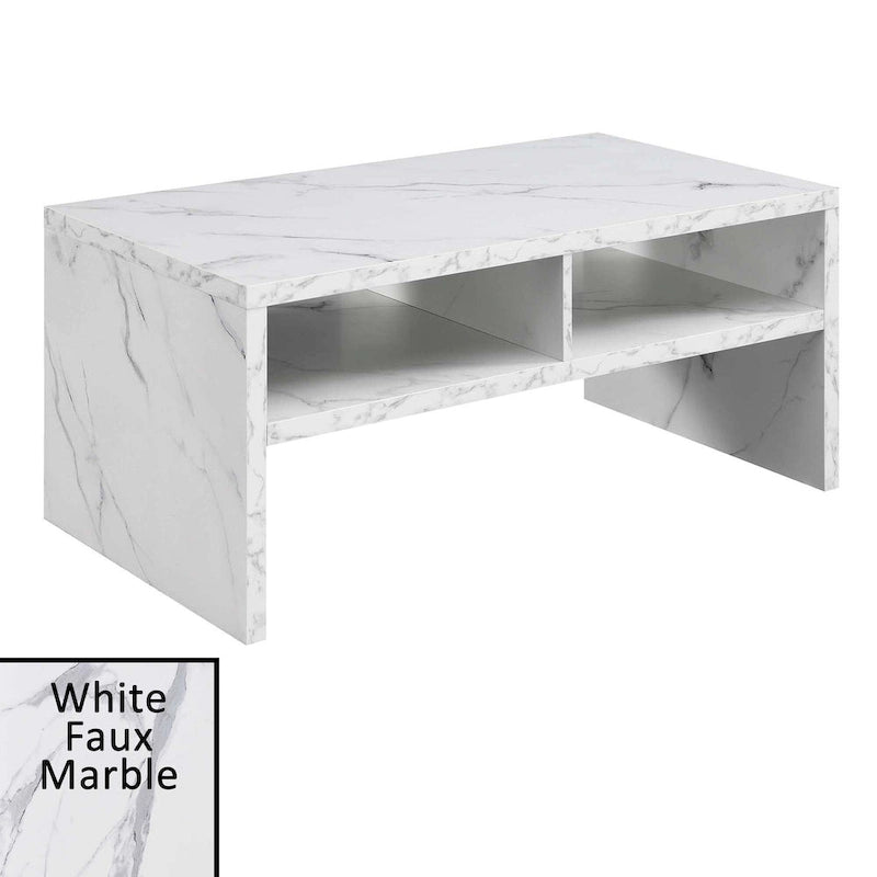 Table basse de luxe avec étagères