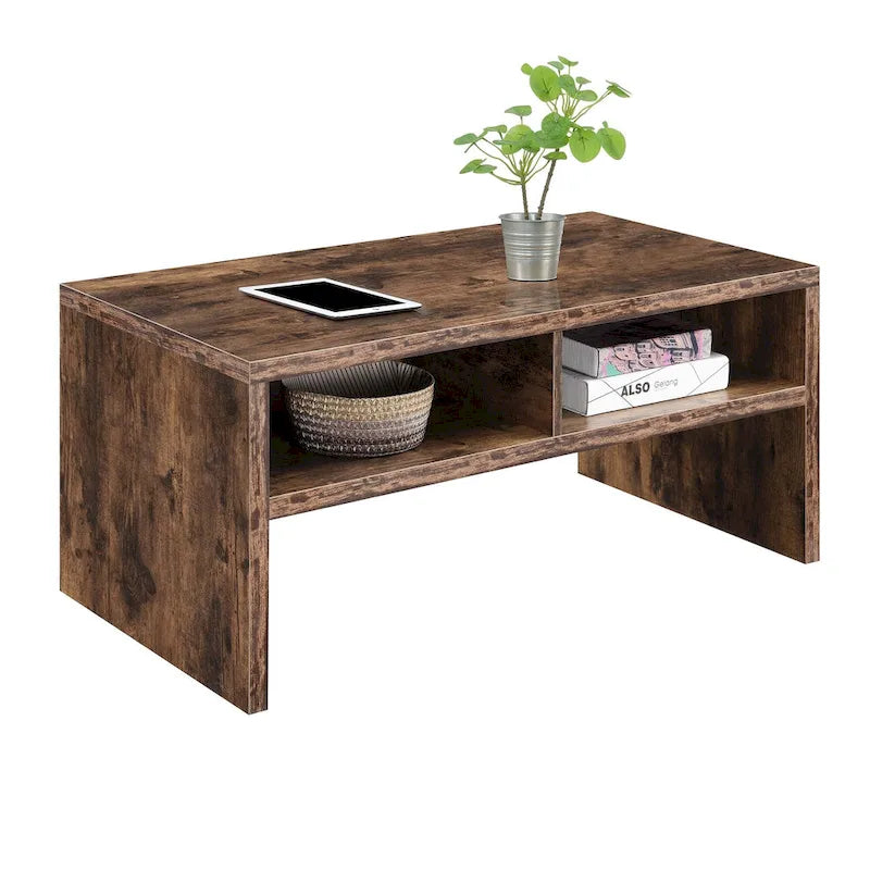 Table basse de luxe avec étagères