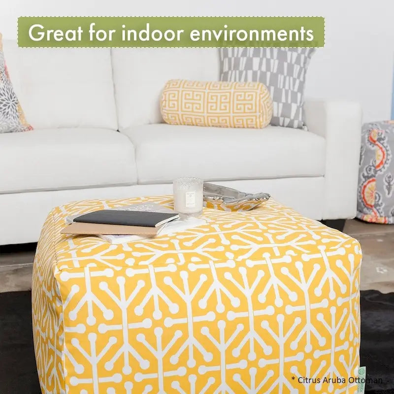 Pouf d'intérieur en coton