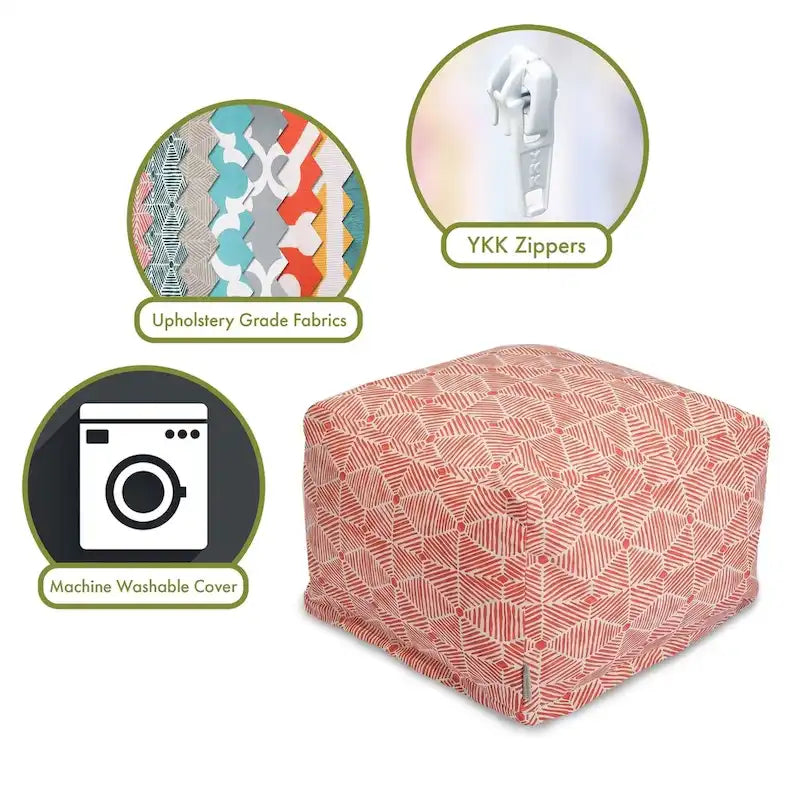 Pouf d'intérieur en coton