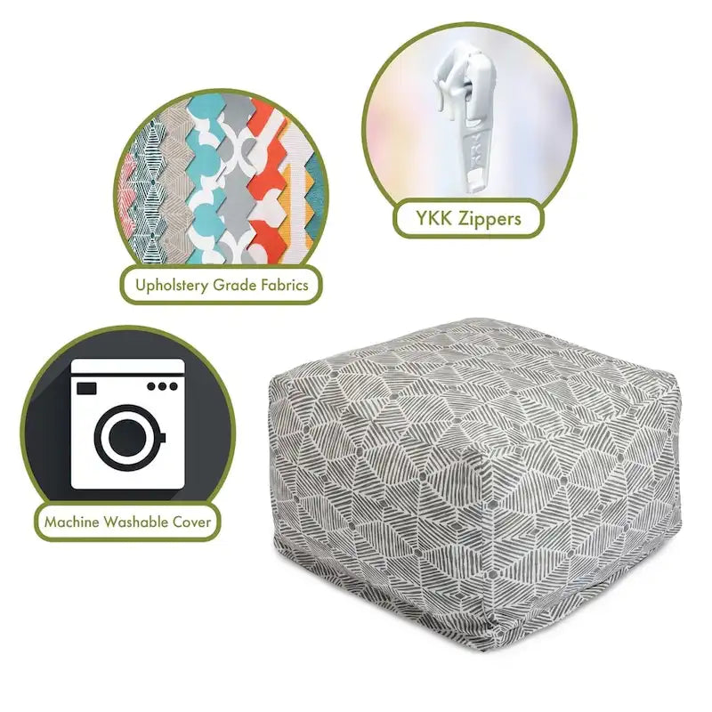 Pouf d'intérieur en coton