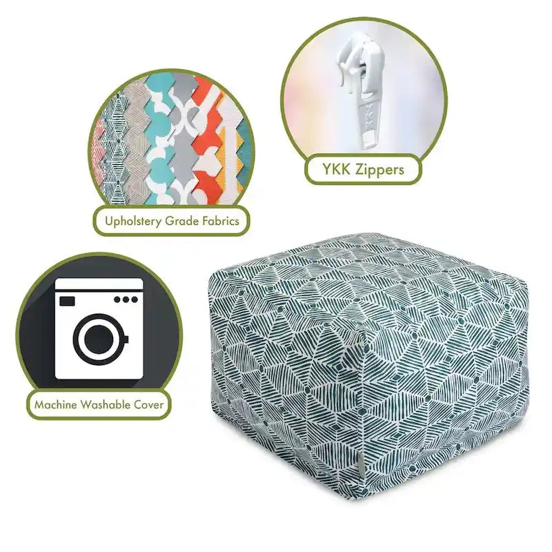 Pouf d'intérieur en coton