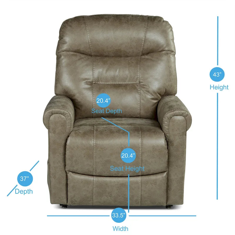 Fauteuil inclinable releveur avec chauffage et massage