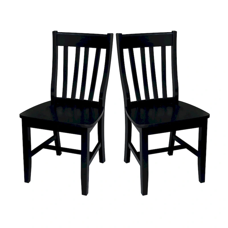 Chaises d'école en bois massif