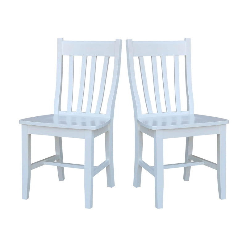 Chaises d'école en bois massif