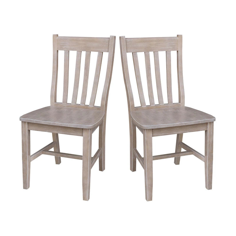 Chaises d'école en bois massif