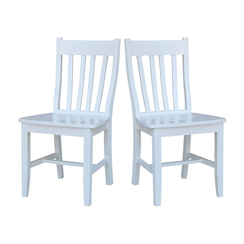 Chaises d'école en bois massif