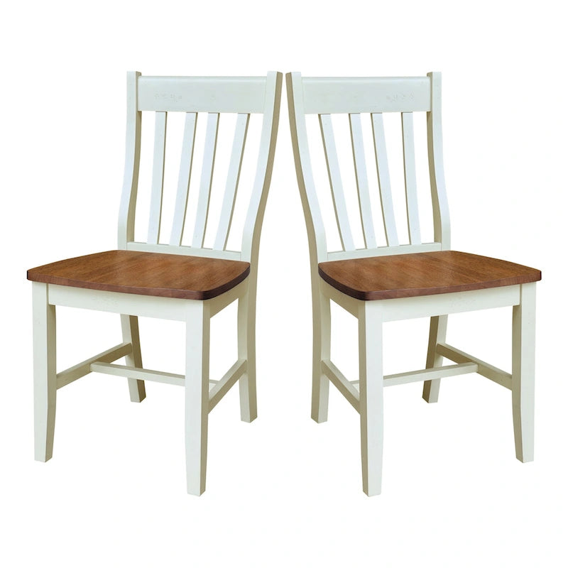 Chaises d'école en bois massif