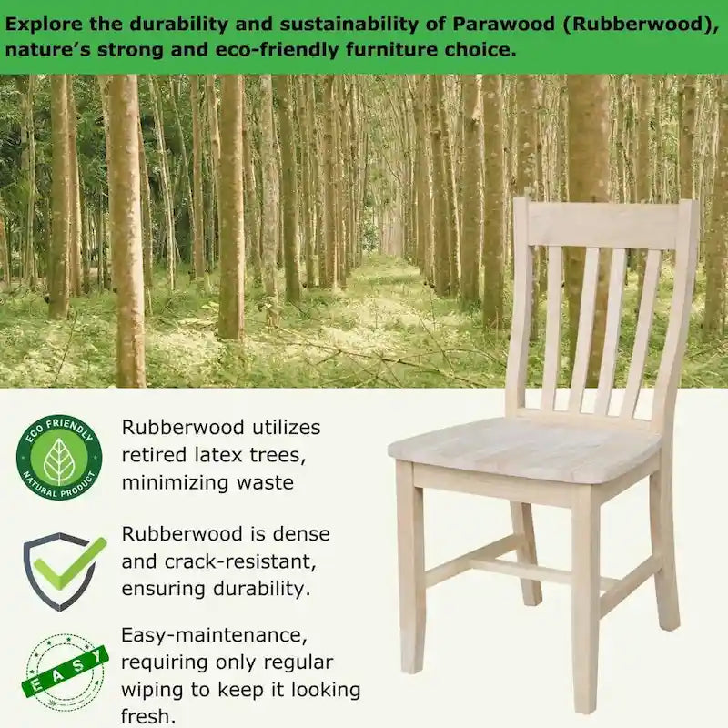 Chaises d'école en bois massif