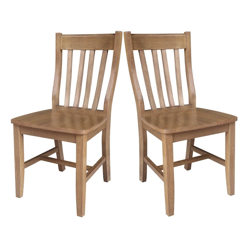 Chaises d'école en bois massif
