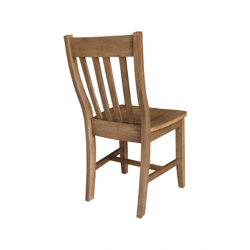 Chaises d'école en bois massif
