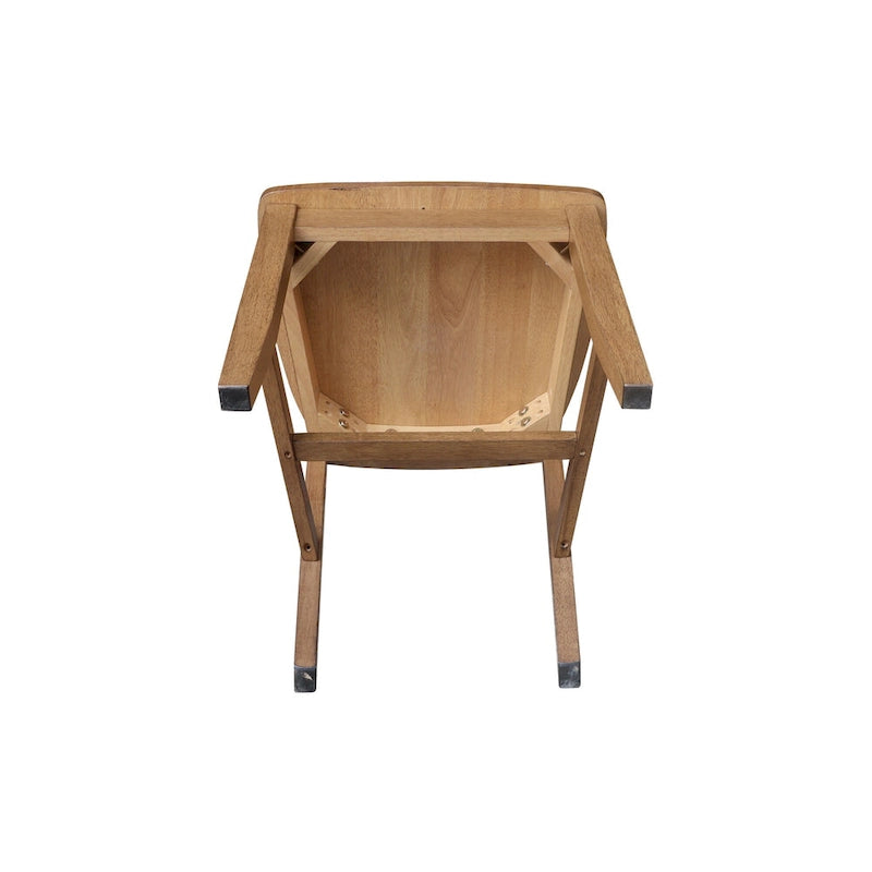 Chaises d'école en bois massif