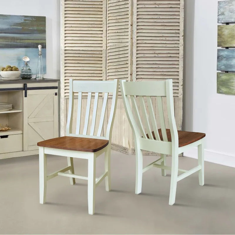 Chaises d'école en bois massif