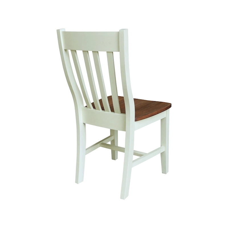 Chaises d'école en bois massif