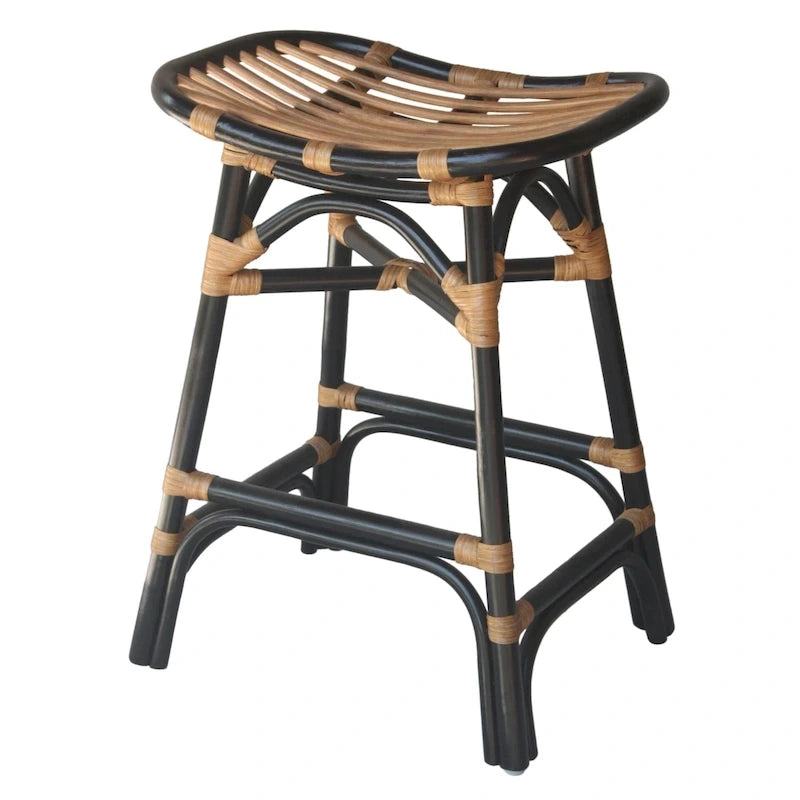 Tabouret de bar en rotin