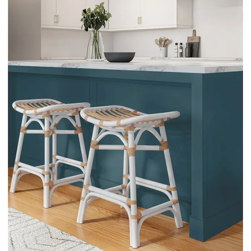 Tabouret de bar en rotin