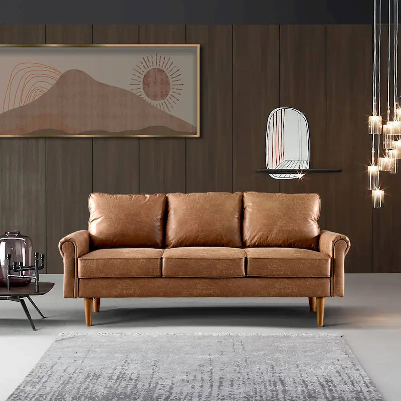 Canapé rembourré de style Mid-century
