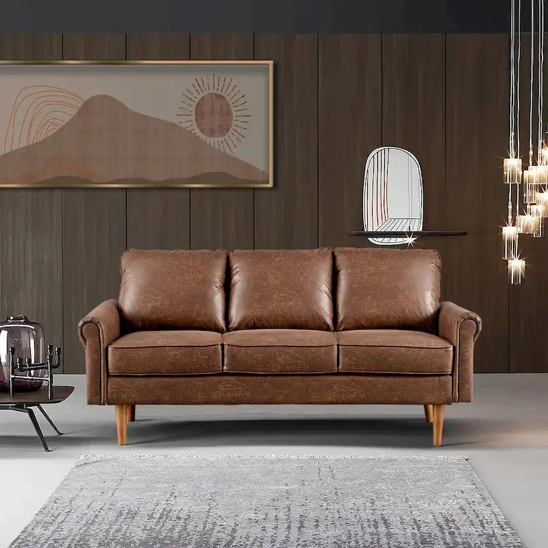 Canapé rembourré de style Mid-century