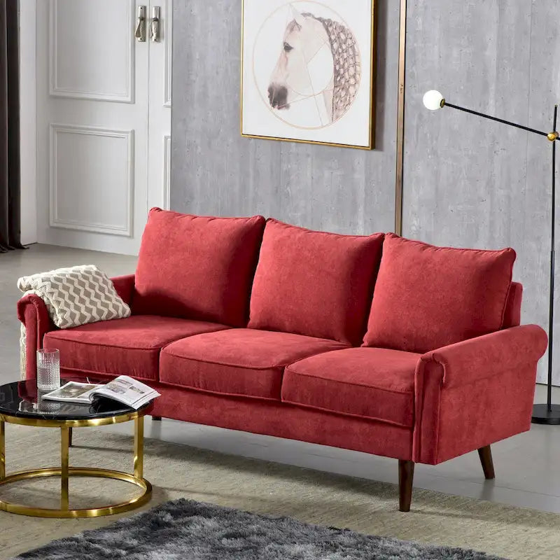 Canapé rembourré de style Mid-century
