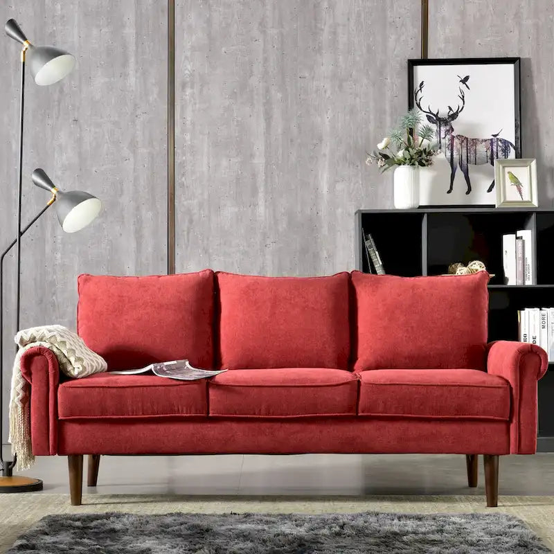 Canapé rembourré de style Mid-century